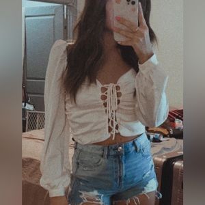 Off white silky blouse